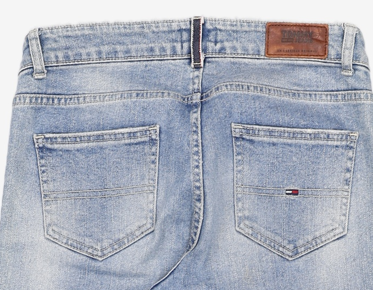 타미진스(TOMMY JEANS) [여성] 데님 스트레이트핏 디스트로이 롤업 팬츠 TUMS3EAE66L0 D40 66