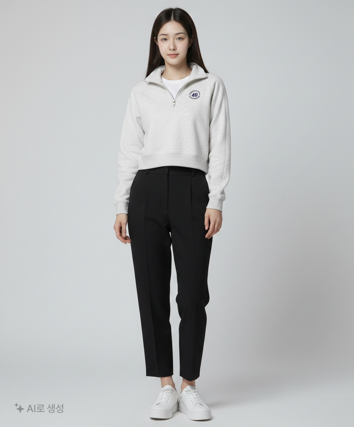 후아유(WHO.A.U) HALF ZIP-UP 맨투맨 (여성) WHMAC2292F M