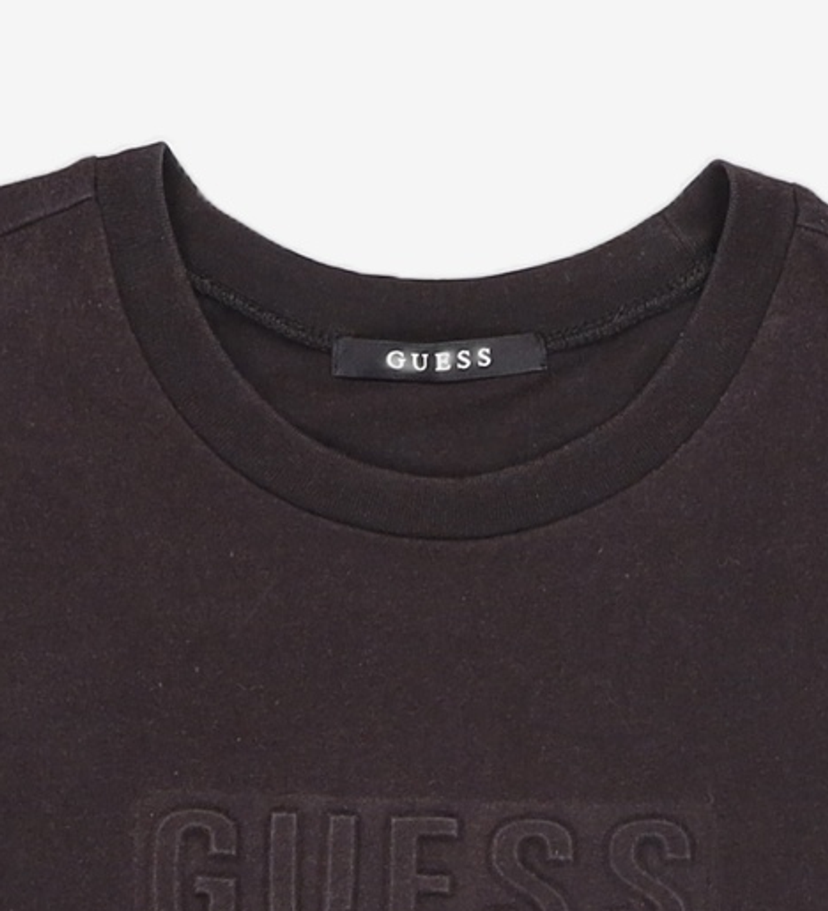 게스(GUESS) 남성 미니 엠보 GUESS 반팔티 S