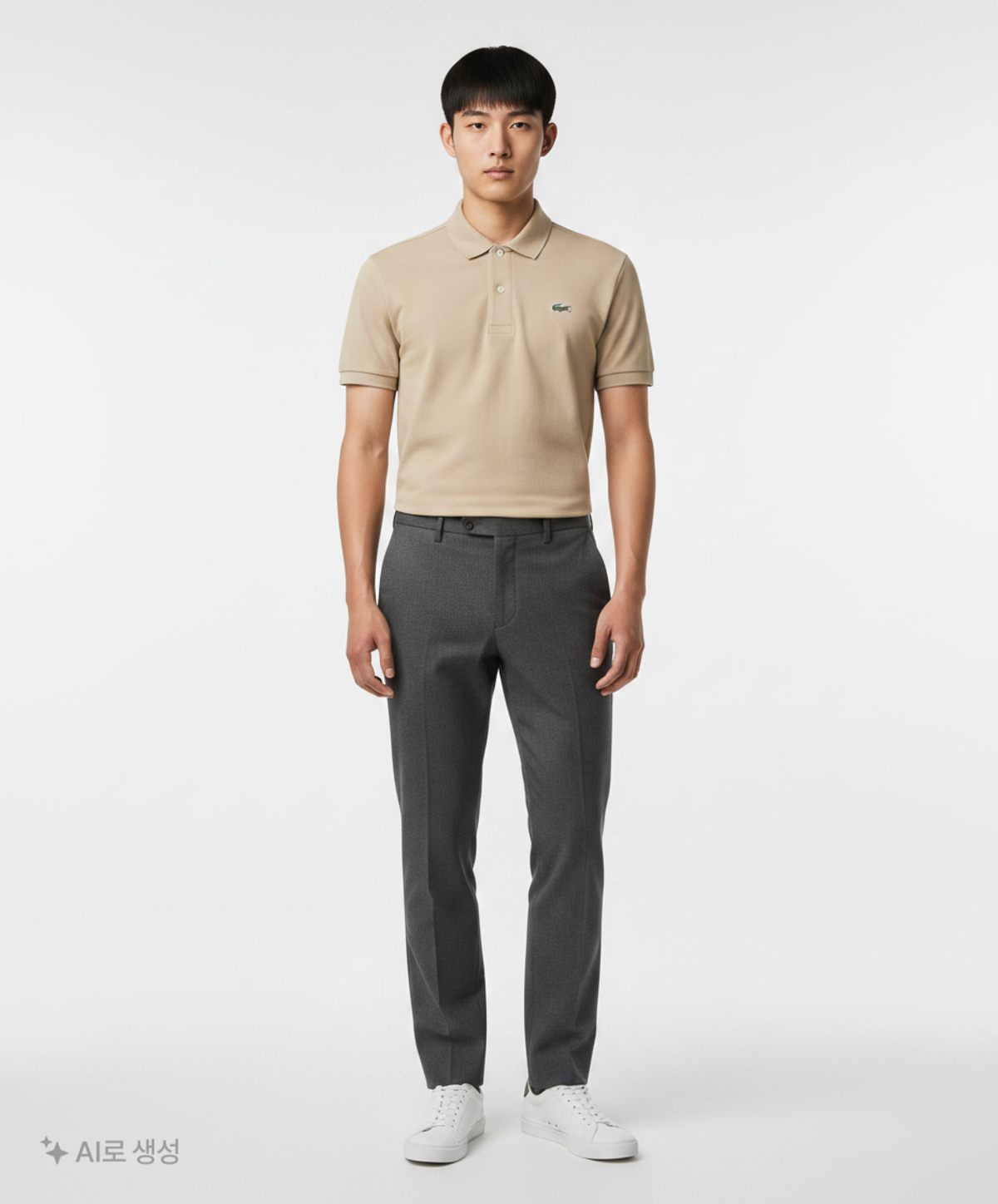 라코스테(LACOSTE) 남성 프렌치 레귤러핏 베이직 반팔 폴로 [멜란지그레이] 3