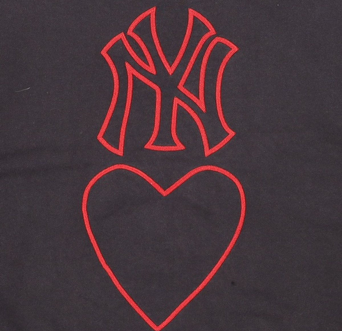 엠엘비(MLB) 하트 백 빅로고 오버핏 맨투맨 NY (Black) S