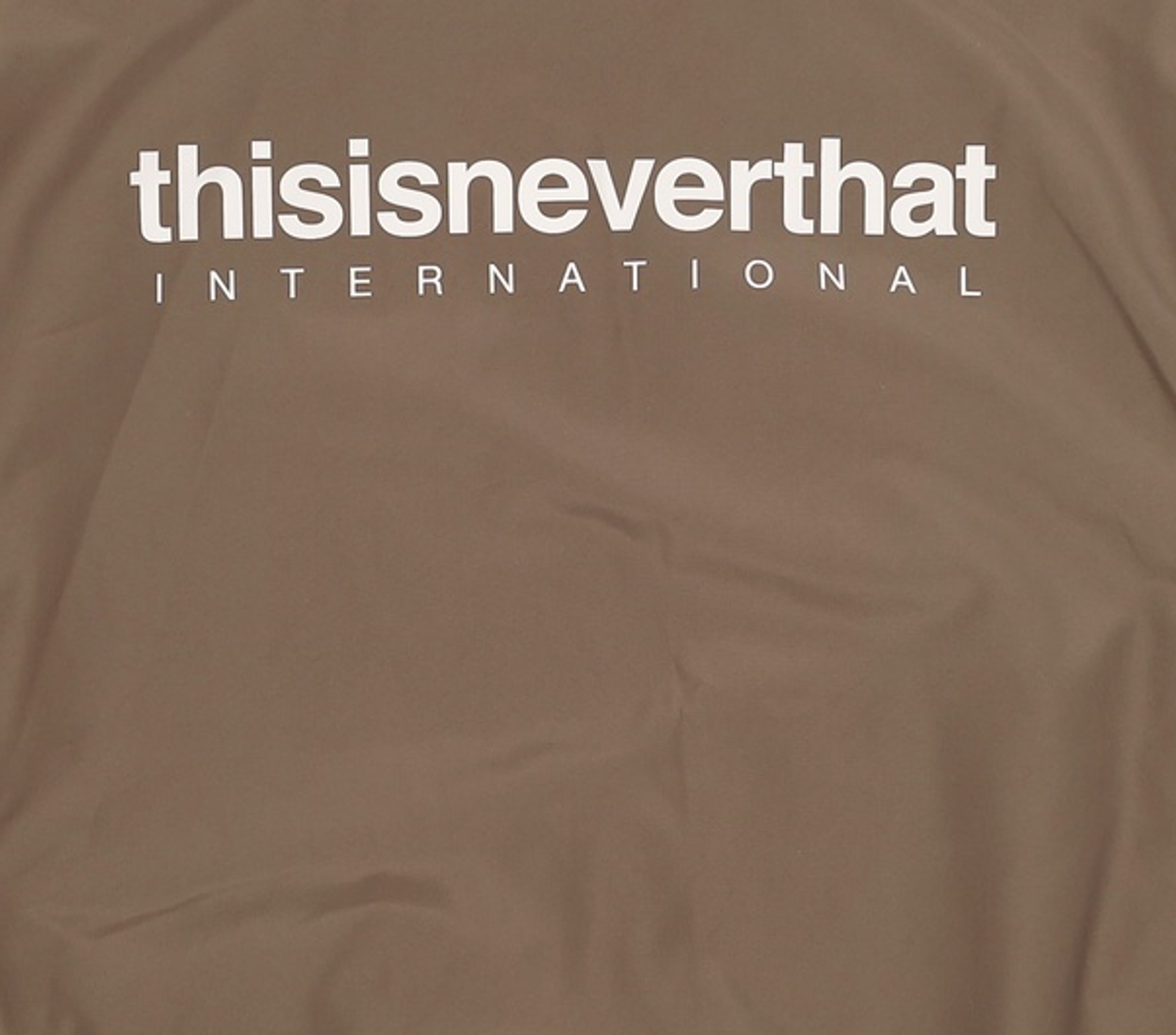 디스이즈네버댓(THISISNEVERTHAT) INTL. Team Jacket - Brown S