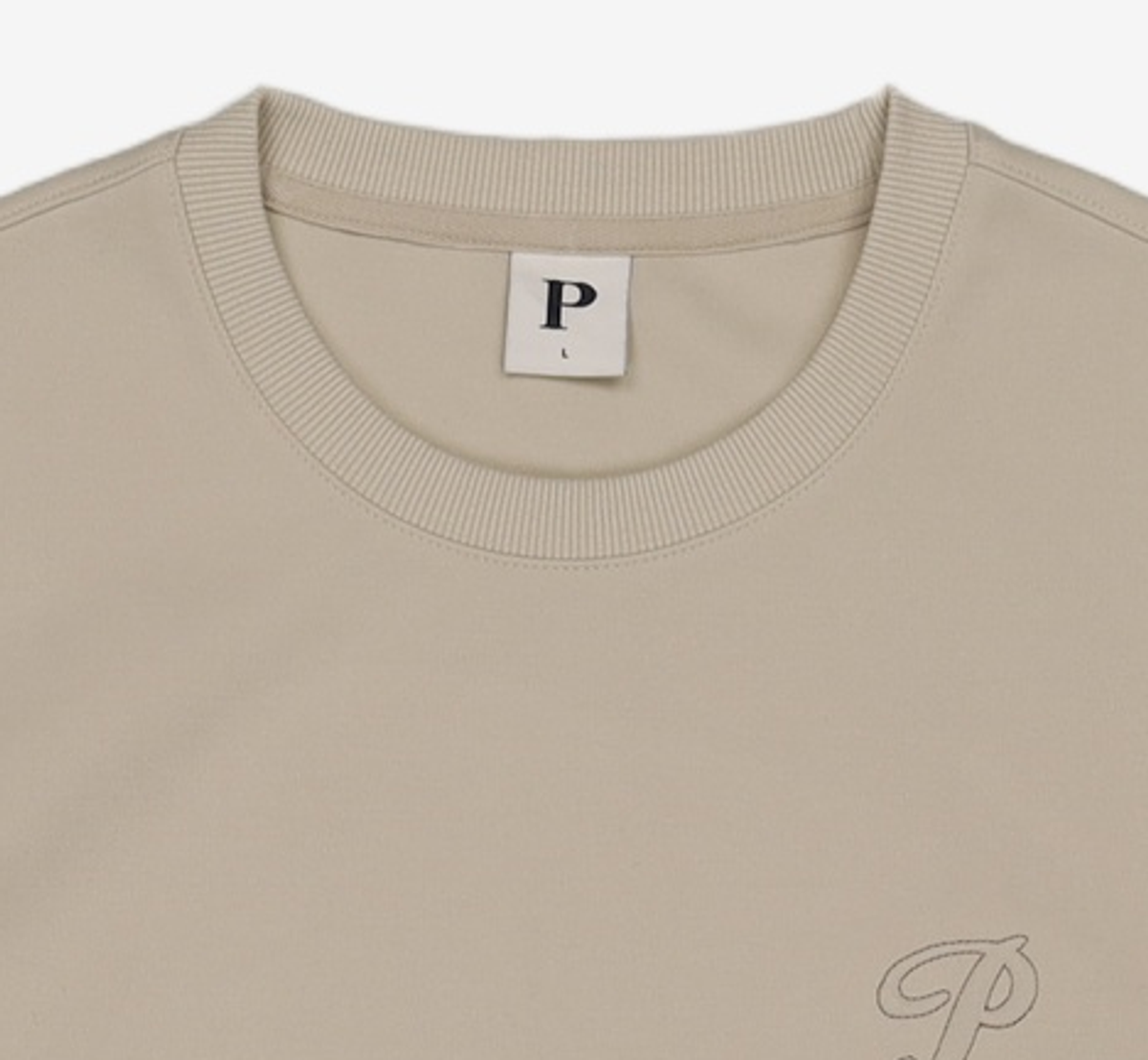 폴햄(POLHAM) 남성) 더블니트 그래픽 반팔티_PHF2TS1080ST L