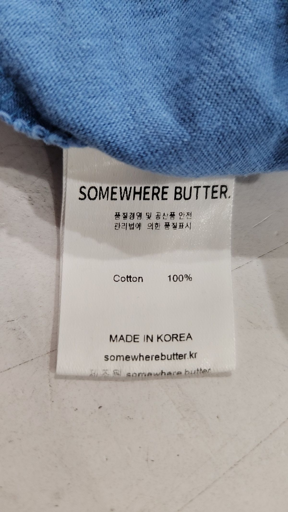 썸웨어버터(SOMEWHEREBUTTER) 반소매 티셔츠 S