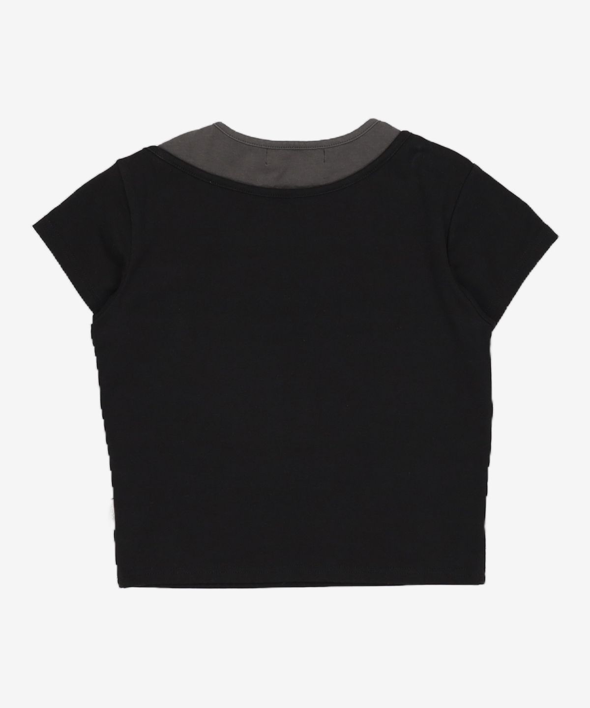 오디너리 홀리데이(ORDINARY HOLIDAY) LAYERED GRAPHIC T-SHIRT [BLACK] FREE