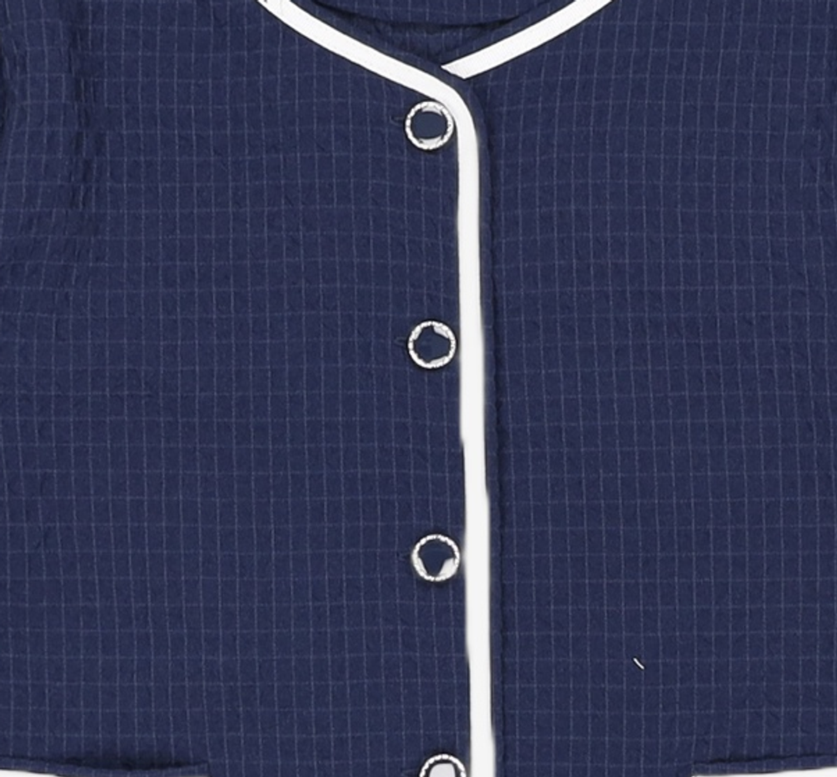 미쏘(MIXXO) 라운드넥 조직감 블라우스_MIWBWD611B S