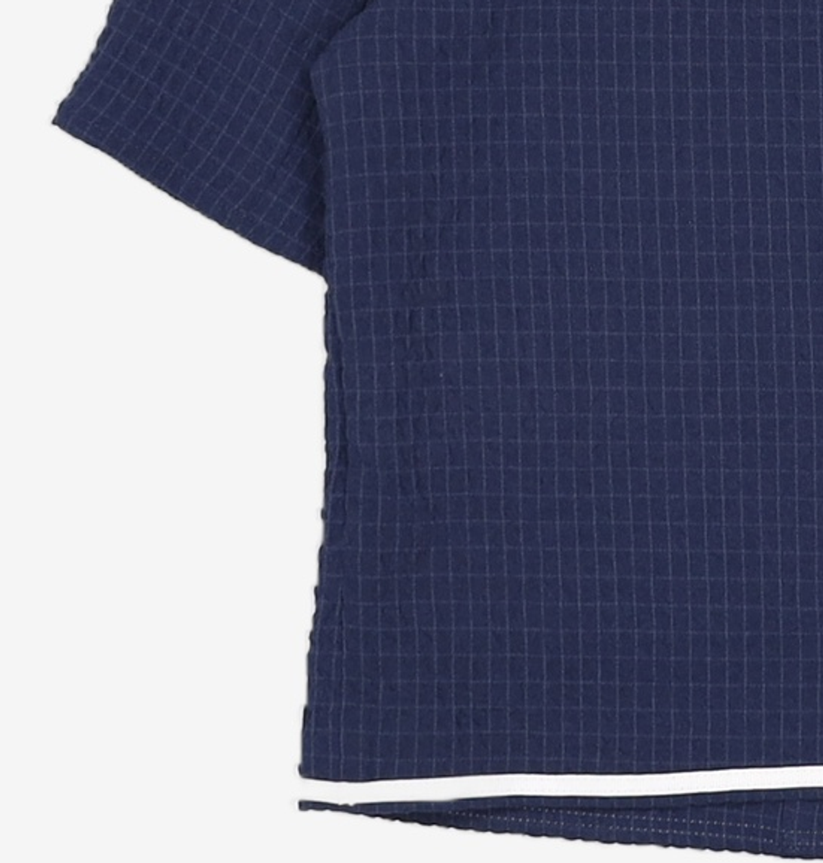 미쏘(MIXXO) 라운드넥 조직감 블라우스_MIWBWD611B S