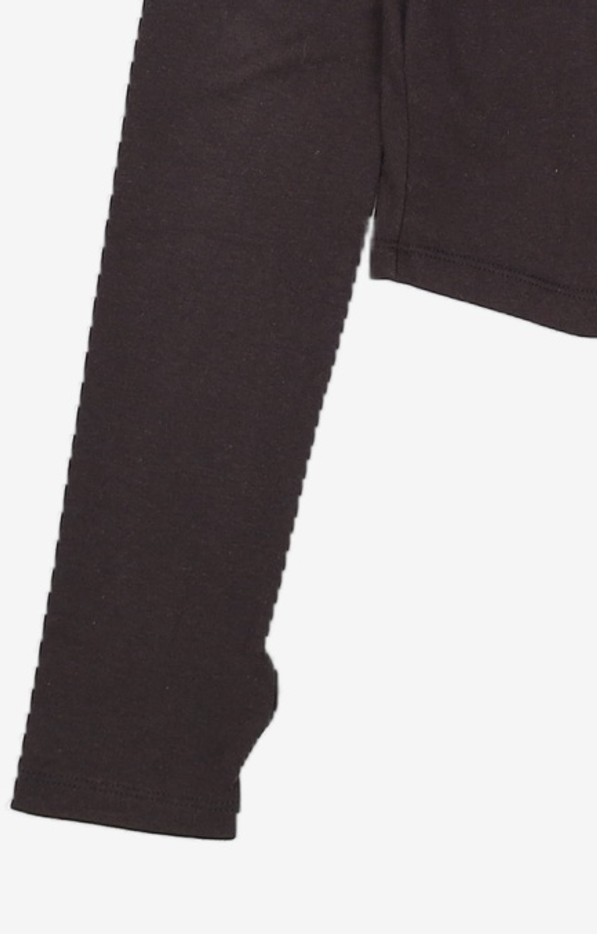 우알롱(WOOALONG) Slim soft warmer hood T-shirt - BLACK S