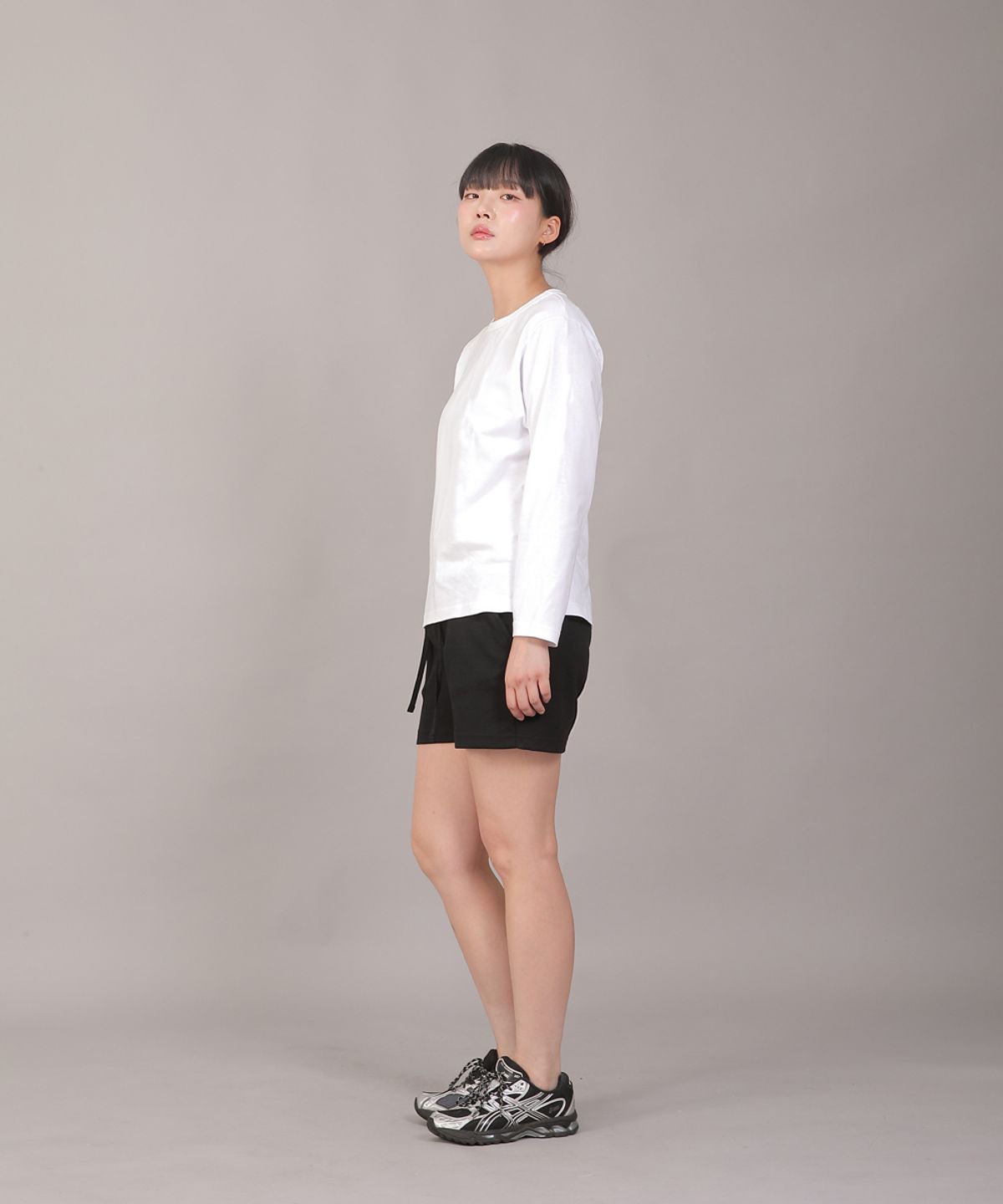 세인트크루(SAINTCREW) 미니멀 코어 포인트밴드 숏팬츠 CBW-386 오트밀블랙