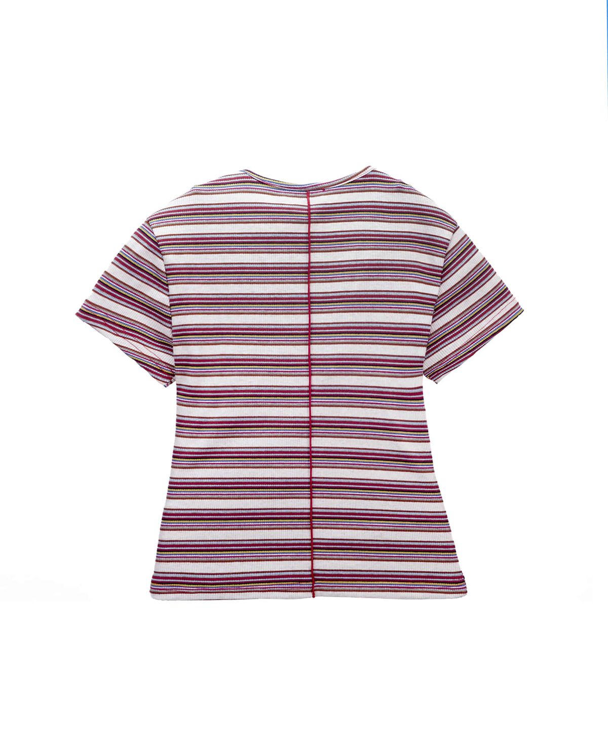 누크피터(NUUKFITTER) SLIM CROP STRIPE T-SHIRT_WOMEN [CREAM] 크롭 스트라이프 티셔츠 크림