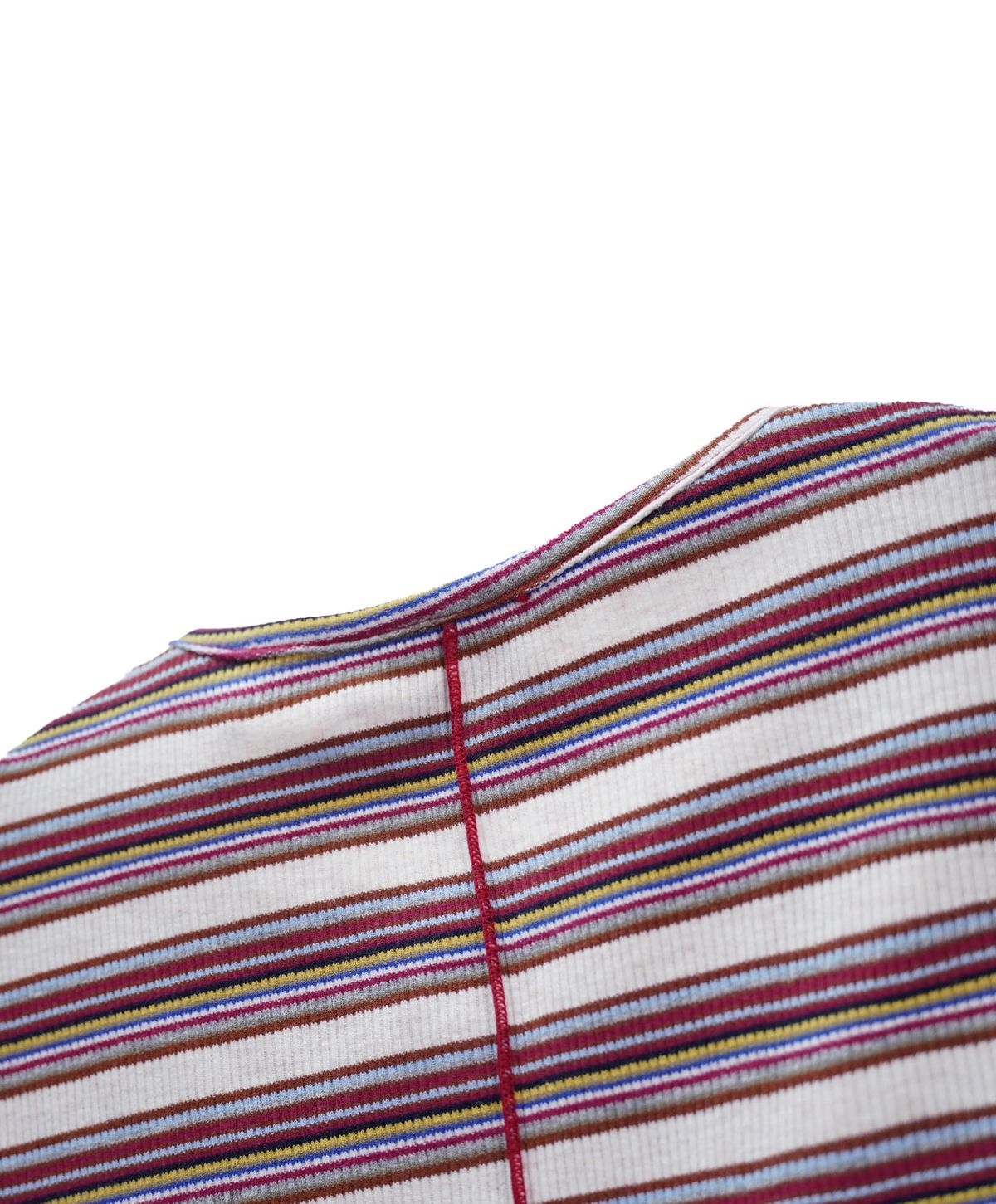 누크피터(NUUKFITTER) SLIM CROP STRIPE T-SHIRT_WOMEN [CREAM] 크롭 스트라이프 티셔츠 크림