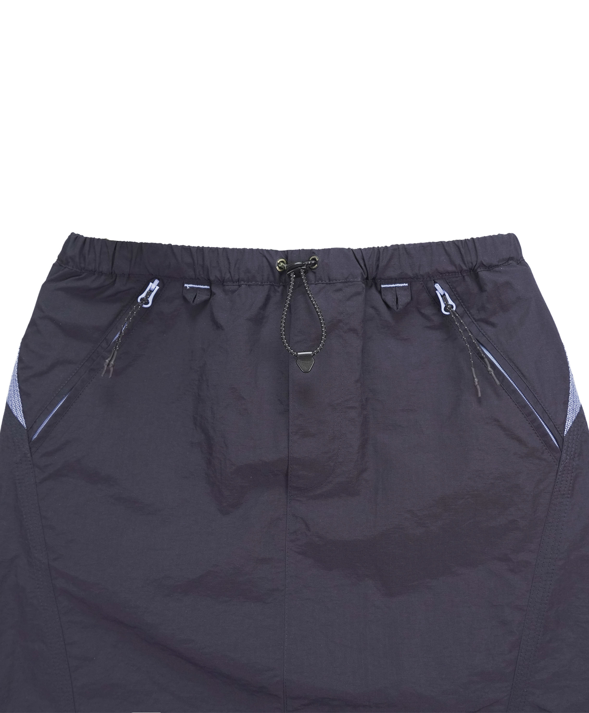 누크피터(NUUKFITTER) MESH PATCH STRING SKIRT_WOMEN [NAVY] 메쉬 나일론 스트링 미니스커트 네이비