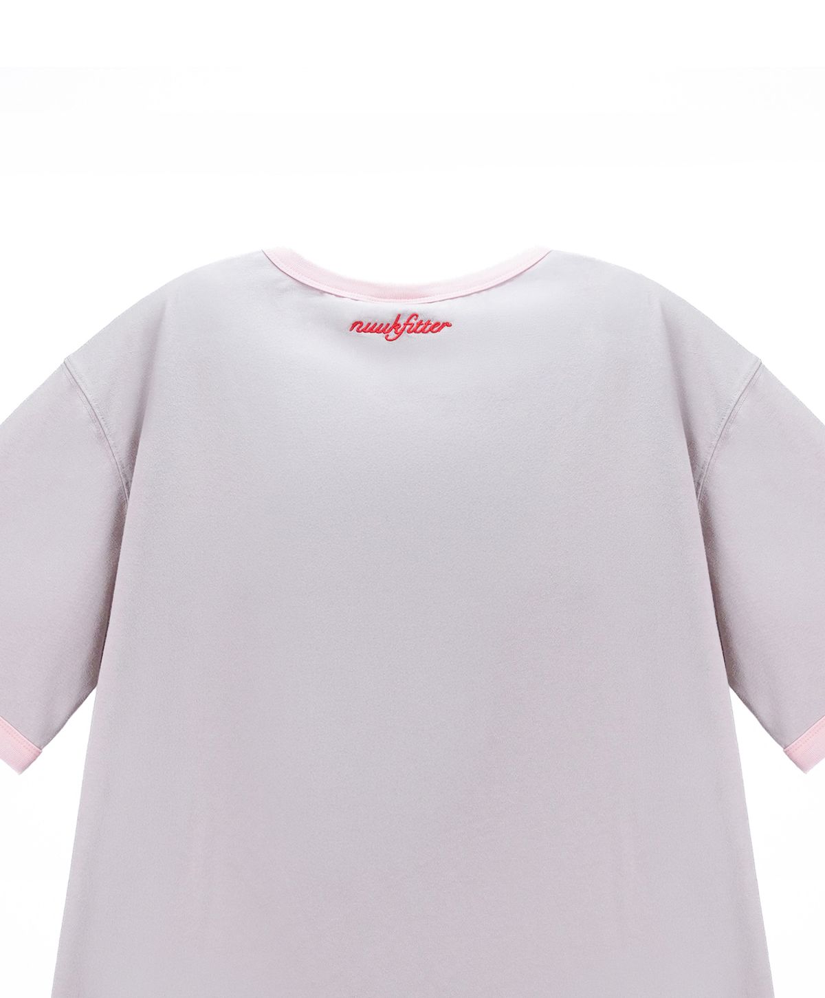 누크피터(NUUKFITTER) YATTO RINGER T-SHIRT [GRAY] 야토 고양이 그래픽 링거 티셔츠 그레이