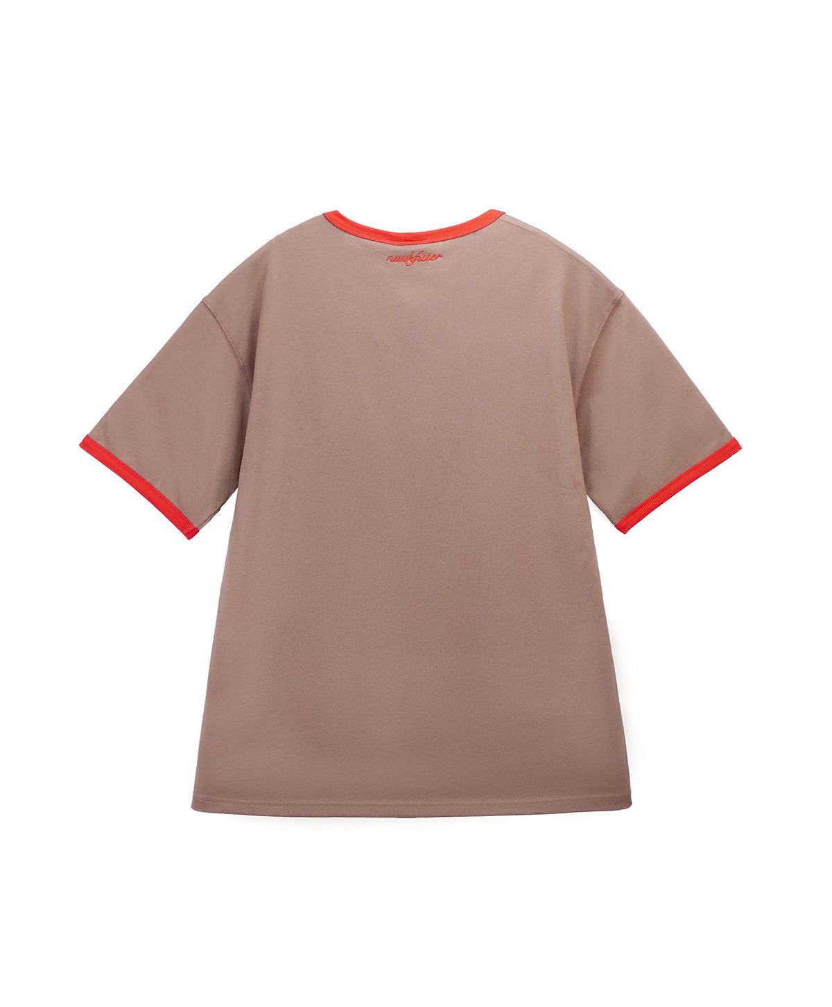 누크피터(NUUKFITTER) YATTO RINGER T-SHIRT [BROWN] 야토 고양이 그래픽 링거 티셔츠 브라운