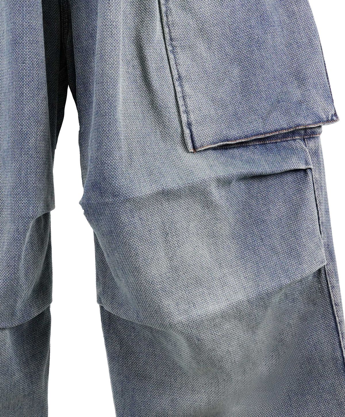 누크피터(NUUKFITTER) WASHED CURVED CROP JEANS [ICE BLUE] 워싱 크롭 데님 팬츠 아이스블루