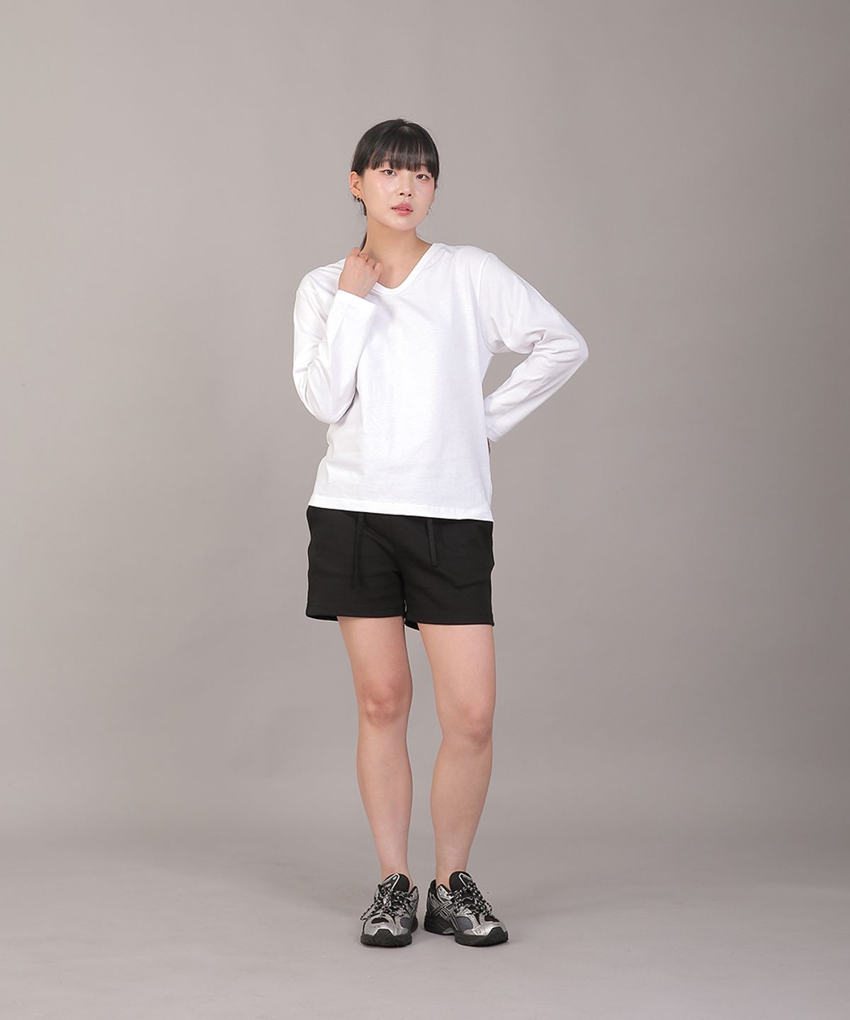 세인트크루(SAINTCREW) 소프트 기모 숏팬츠 SKS-389 그레이블랙