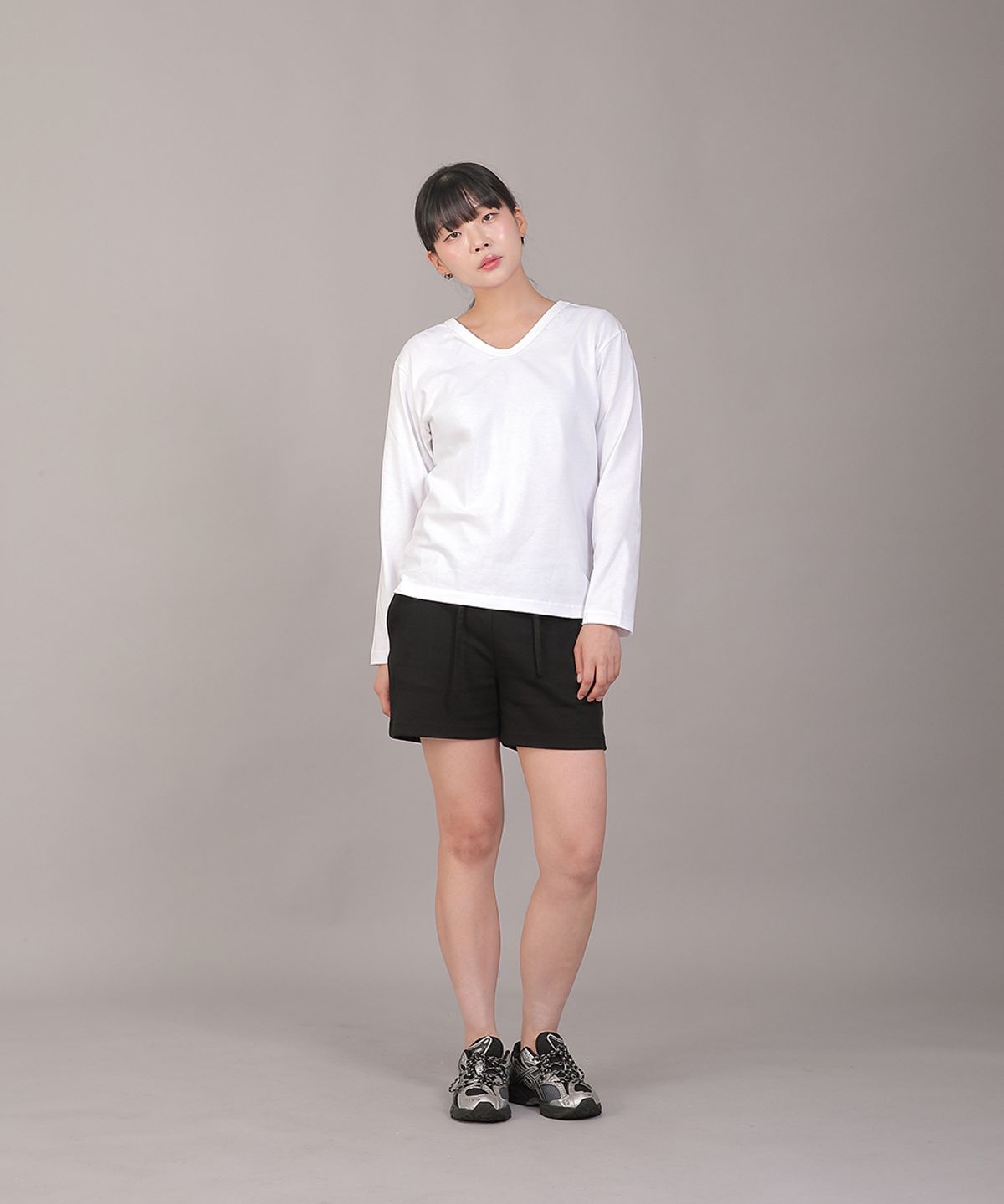 세인트크루(SAINTCREW) 소프트 기모 숏팬츠 SKS-389 그레이블랙