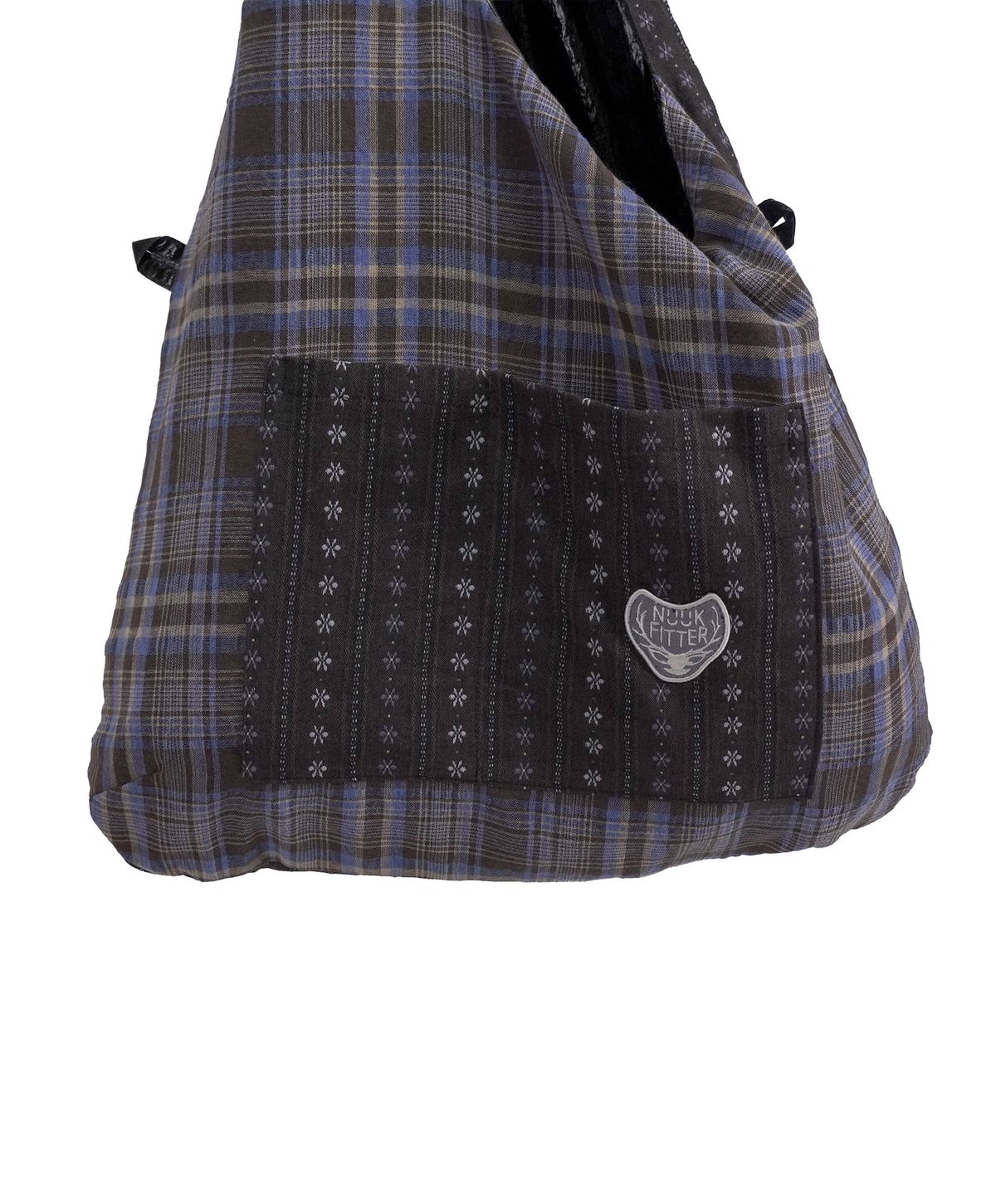 누크피터(NUUKFITTER) SHINING REVERSIBLE OVERPACKER BAG [BLACK] 리버시블 패커블 크로스백 블랙