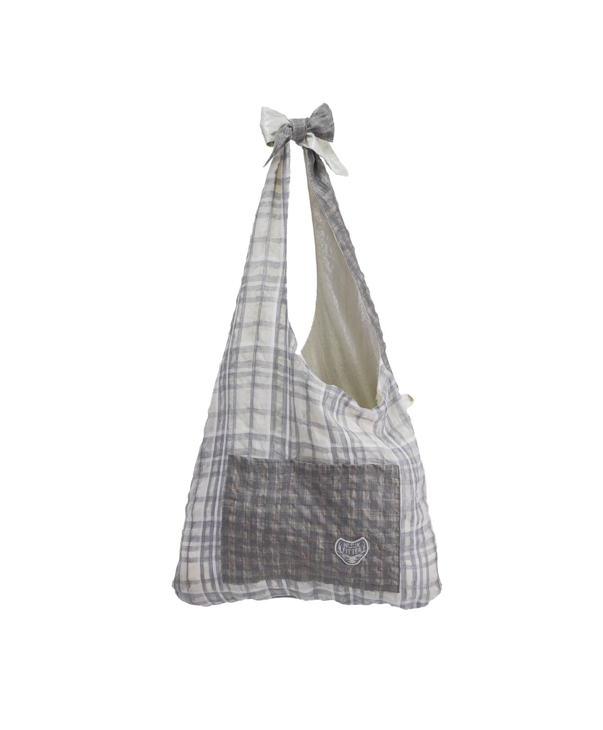 누크피터(NUUKFITTER) SHINING REVERSIBLE OVERPACKER BAG [IVORY] 리버시블 패커블 크로스백 아이보리