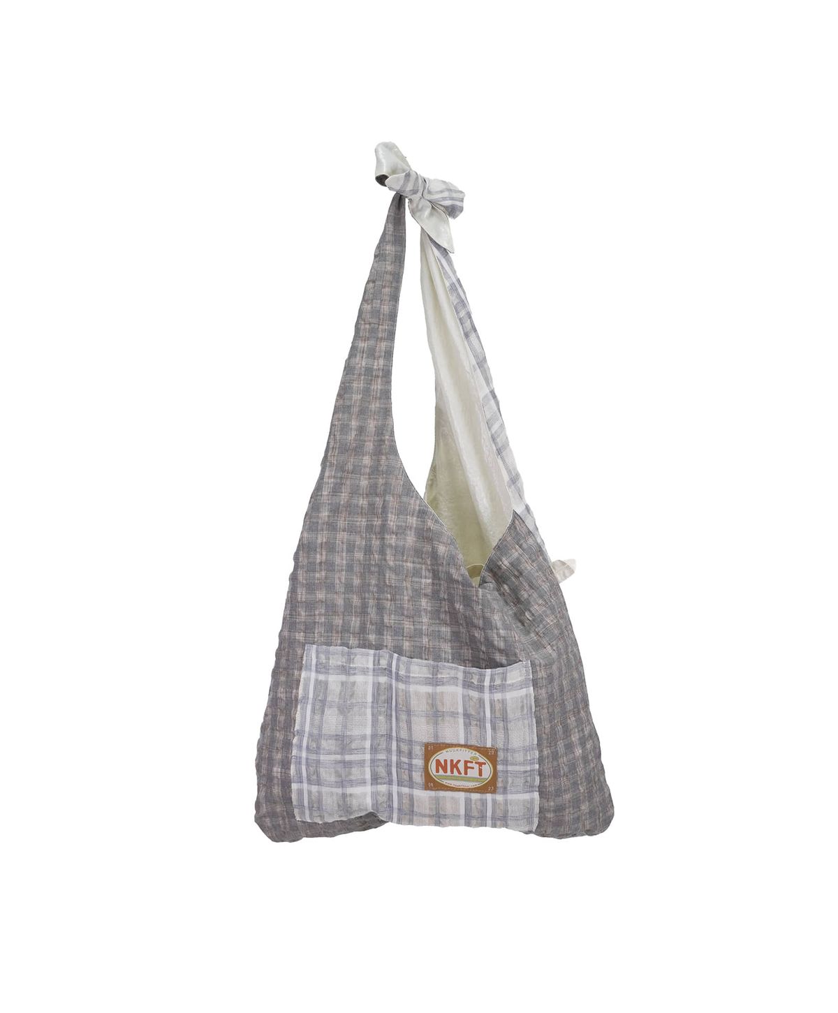 누크피터(NUUKFITTER) SHINING REVERSIBLE OVERPACKER BAG [IVORY] 리버시블 패커블 크로스백 아이보리
