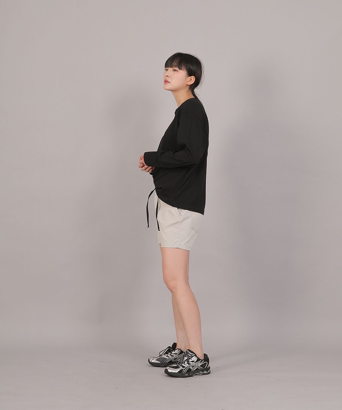 세인트크루(SAINTCREW) 오버핏 16s 코튼 R넥 긴팔티셔츠 RCO-8A17 블랙