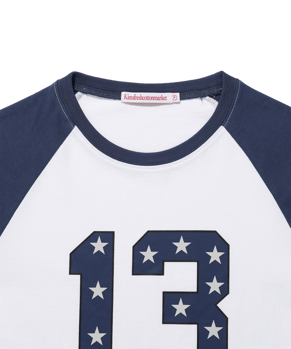 킴스 프레시 코튼 마켓(KIMS FRESH COTTON MARKET) King Number Logo LS Tee Blue