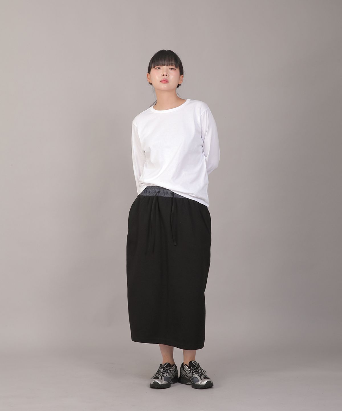 세인트크루(SAINTCREW) 미니멀 소프트 R넥 긴팔티셔츠 MMS-8A14 화이트