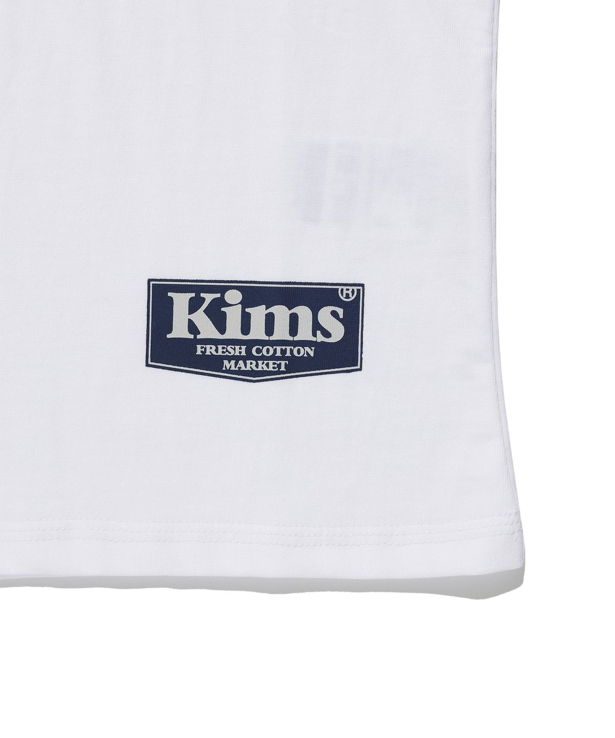 킴스 프레시 코튼 마켓(KIMS FRESH COTTON MARKET) King Number Logo LS Tee Red
