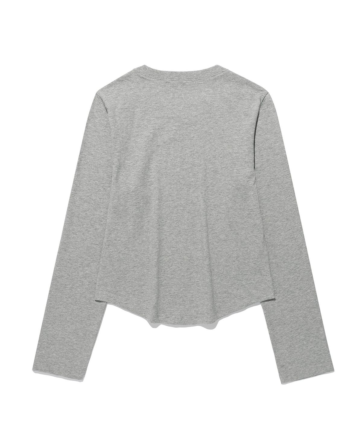 킴스 프레시 코튼 마켓(KIMS FRESH COTTON MARKET) (Unisex) Three Horse Logo LS Tee Grey