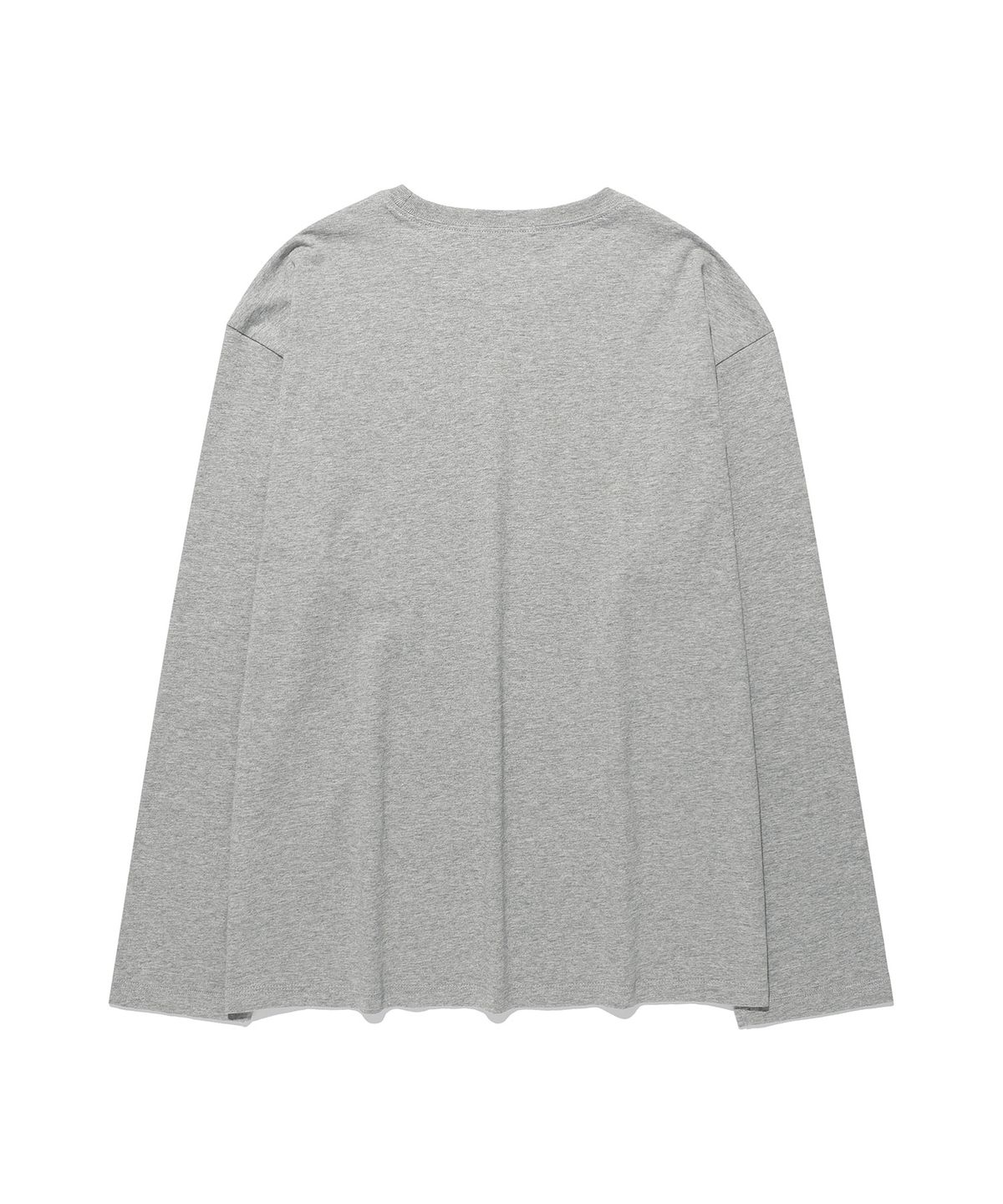 킴스 프레시 코튼 마켓(KIMS FRESH COTTON MARKET) (Unisex) Three Horse Logo LS Tee Grey