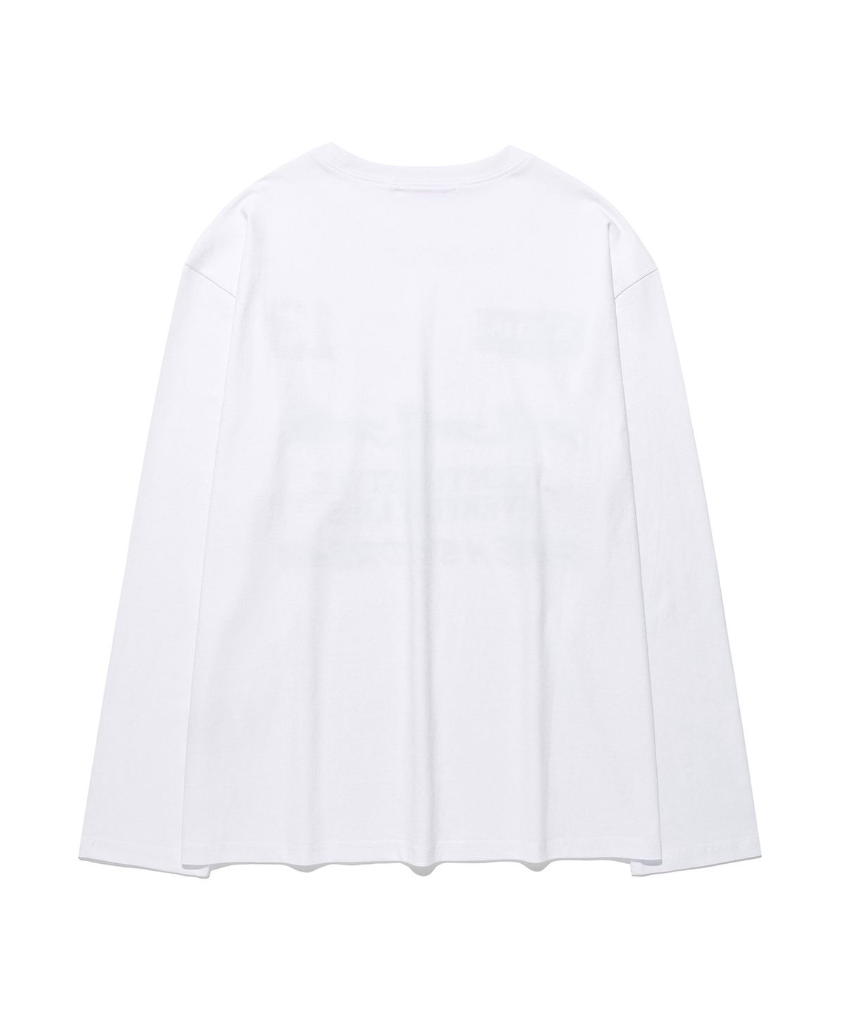 킴스 프레시 코튼 마켓(KIMS FRESH COTTON MARKET) (Unisex) Three Horse Logo LS Tee White