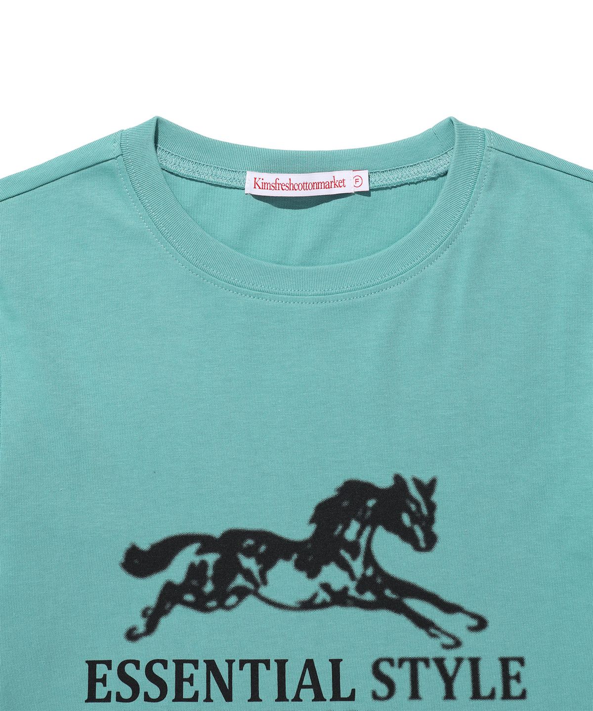 킴스 프레시 코튼 마켓(KIMS FRESH COTTON MARKET) Essential Horse LS Tee Mint