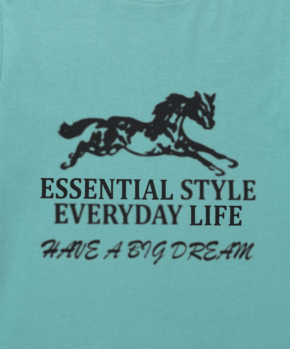 킴스 프레시 코튼 마켓(KIMS FRESH COTTON MARKET) Essential Horse LS Tee Mint