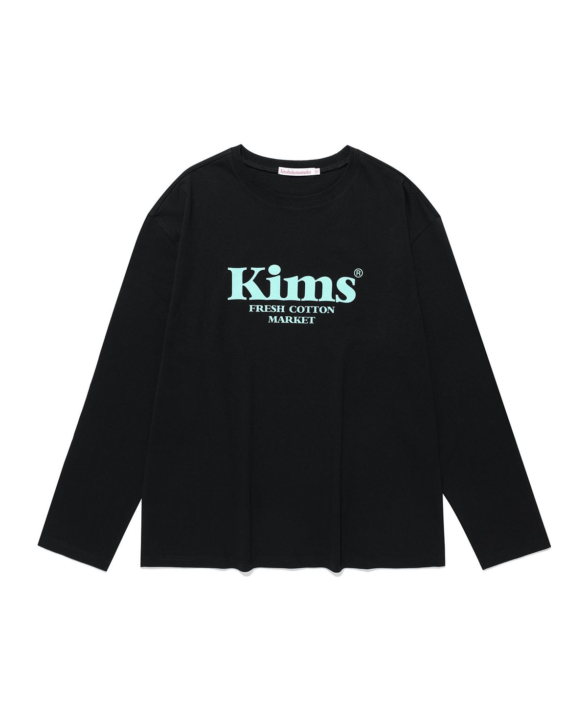 킴스 프레시 코튼 마켓(KIMS FRESH COTTON MARKET) Kims Bam Logo LS Tee Black(mint)