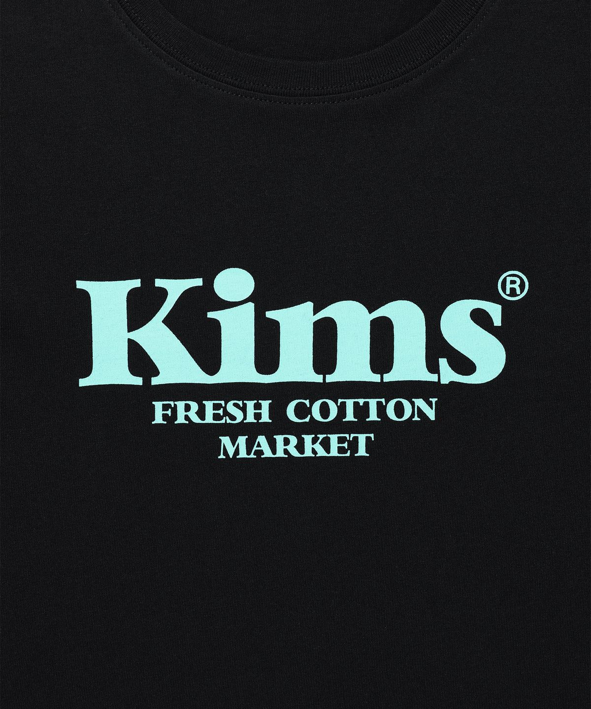킴스 프레시 코튼 마켓(KIMS FRESH COTTON MARKET) Kims Bam Logo LS Tee Black(mint)