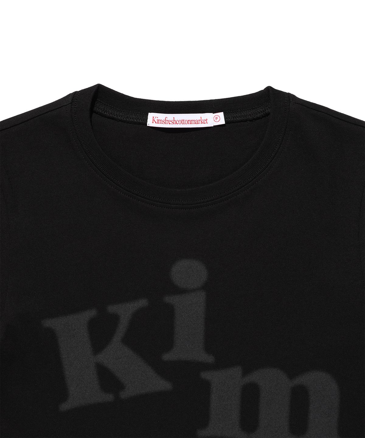 킴스 프레시 코튼 마켓(KIMS FRESH COTTON MARKET) (Unisex) Messy Alpha Logo LS Tee Black