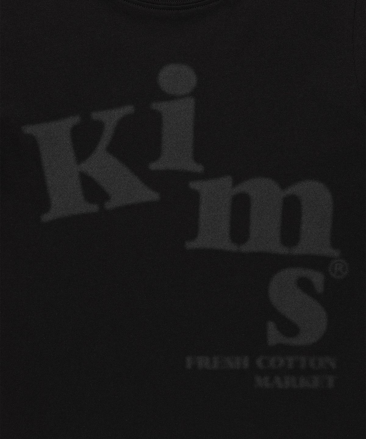 킴스 프레시 코튼 마켓(KIMS FRESH COTTON MARKET) (Unisex) Messy Alpha Logo LS Tee Black