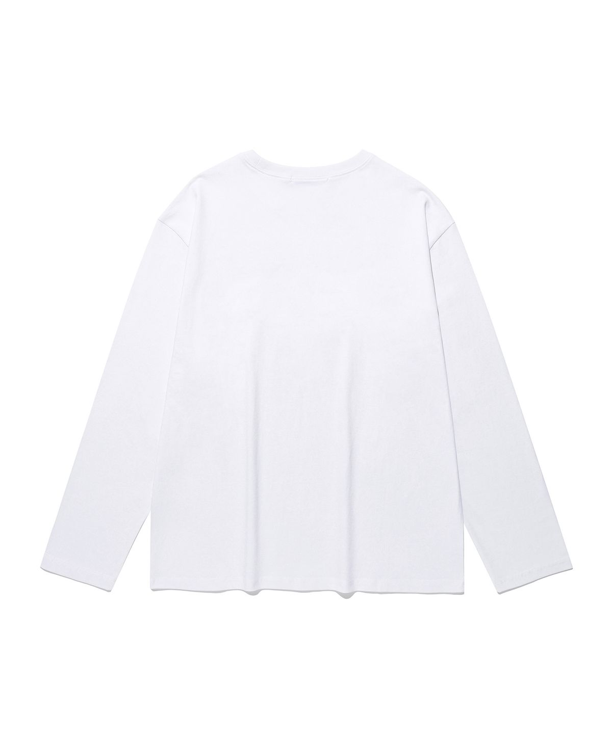 킴스 프레시 코튼 마켓(KIMS FRESH COTTON MARKET) (Unisex) Messy Alpha Logo LS Tee White