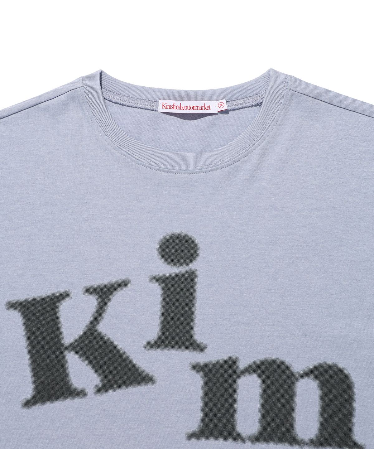 킴스 프레시 코튼 마켓(KIMS FRESH COTTON MARKET) (Unisex) Messy Alpha Logo LS Tee Blue