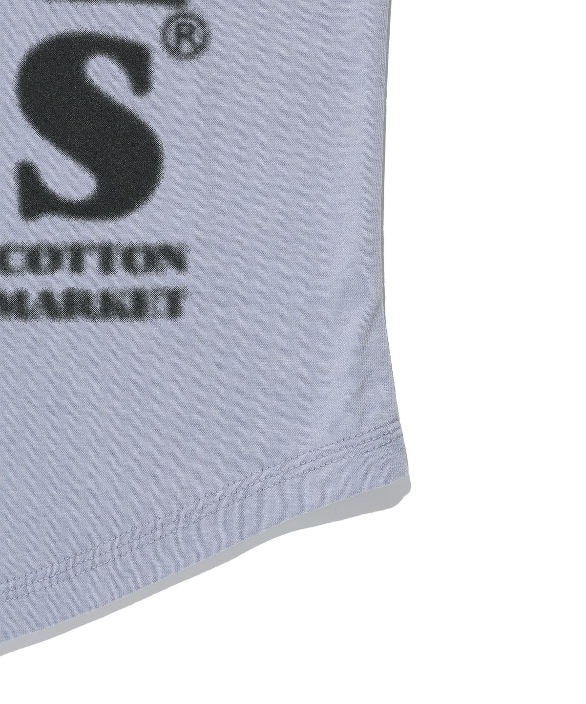 킴스 프레시 코튼 마켓(KIMS FRESH COTTON MARKET) (Unisex) Messy Alpha Logo LS Tee Blue