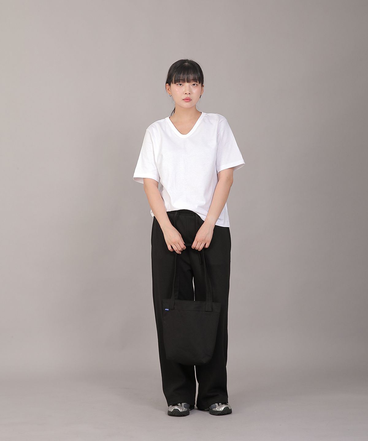 세인트크루(SAINTCREW) 포켓리스 트래페즈 에코백 EPL-166 블랙M