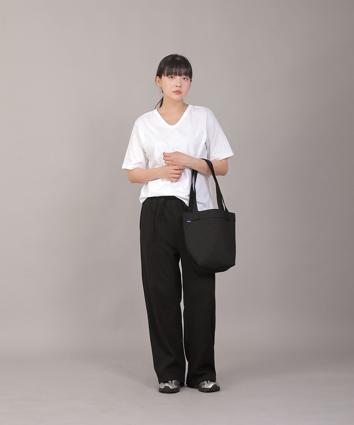 세인트크루(SAINTCREW) 포켓리스 트래페즈 에코백 EPL-166 블랙M