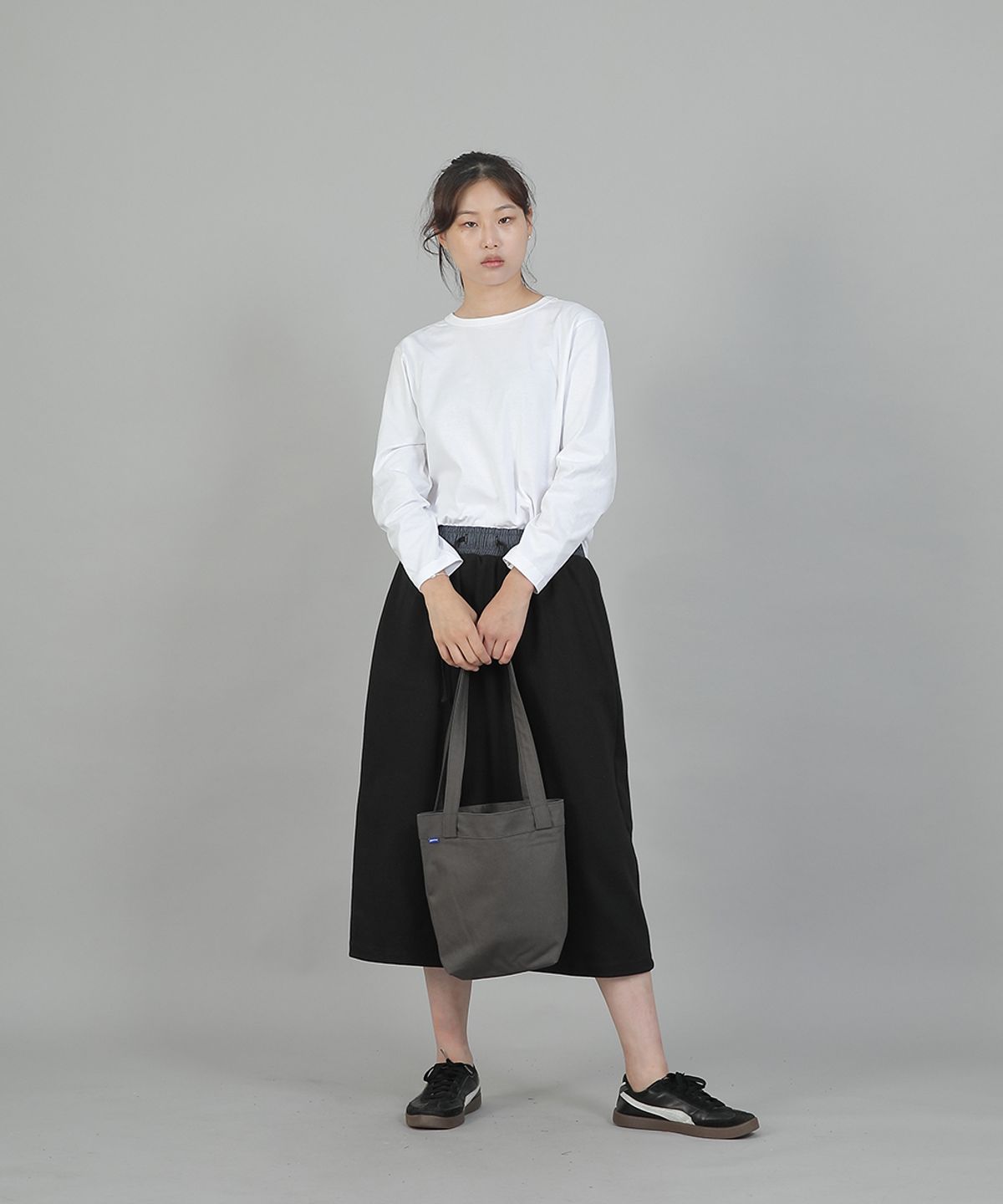 세인트크루(SAINTCREW) 포켓리스 트래페즈 에코백 EPL-166 다크그레이M
