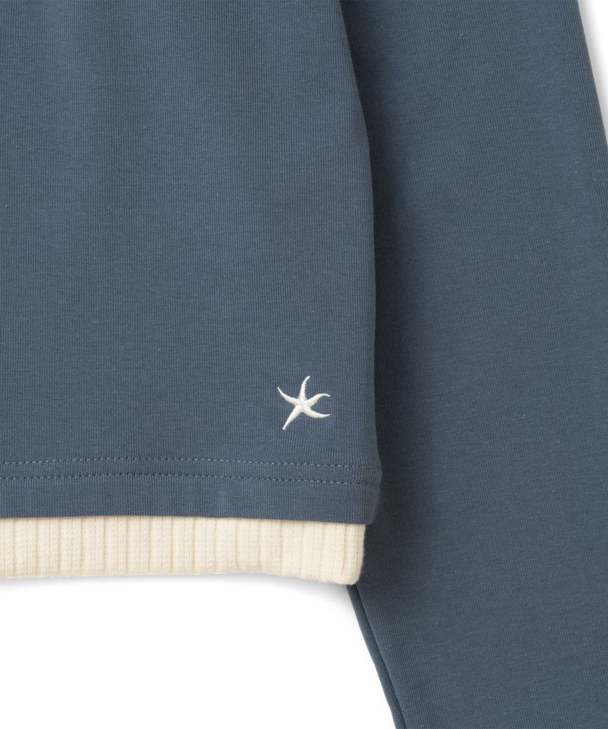 더콜디스트모먼트(THE COLDEST MOMENT) TCM button placket hoodie (blue)