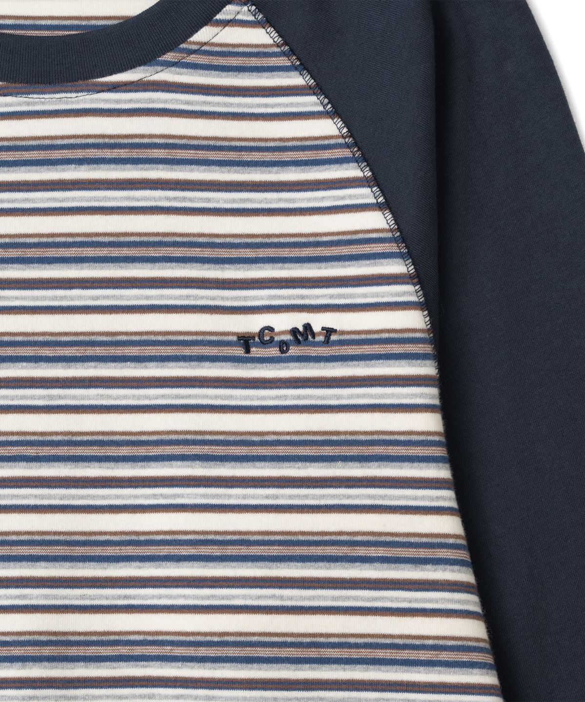 더콜디스트모먼트(THE COLDEST MOMENT) (w) TCM mix panel long sleeve (navy)