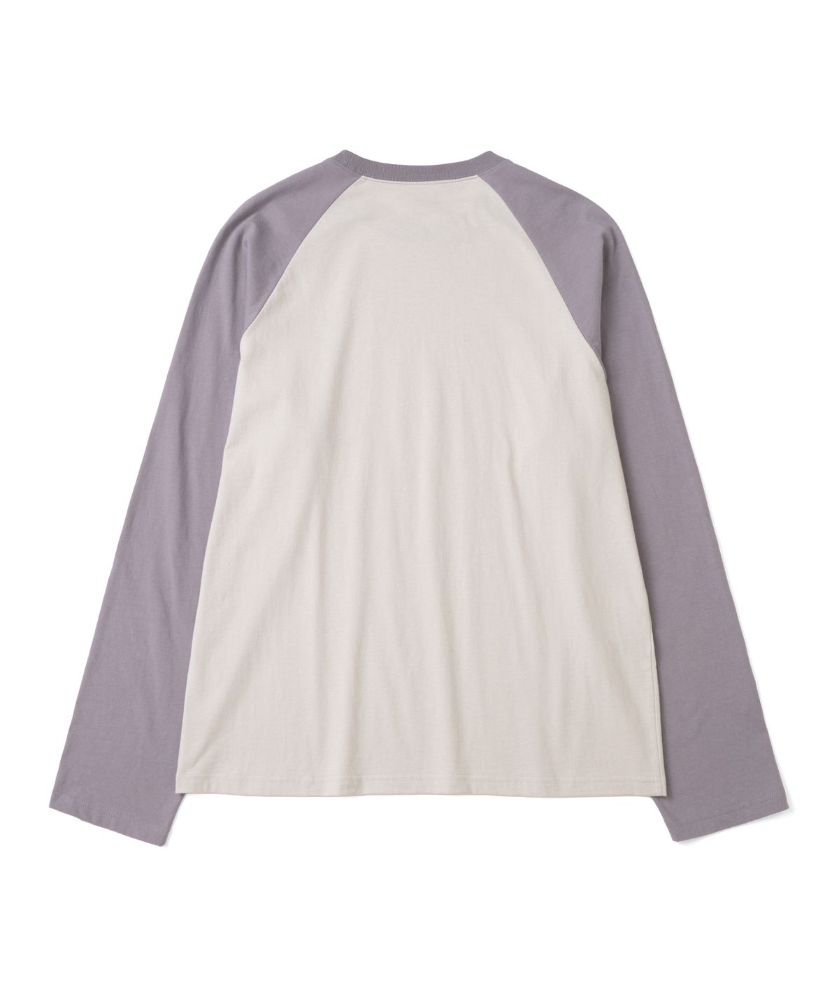 더콜디스트모먼트(THE COLDEST MOMENT) TCM mini logo raglan long sleeve (beige/purple)