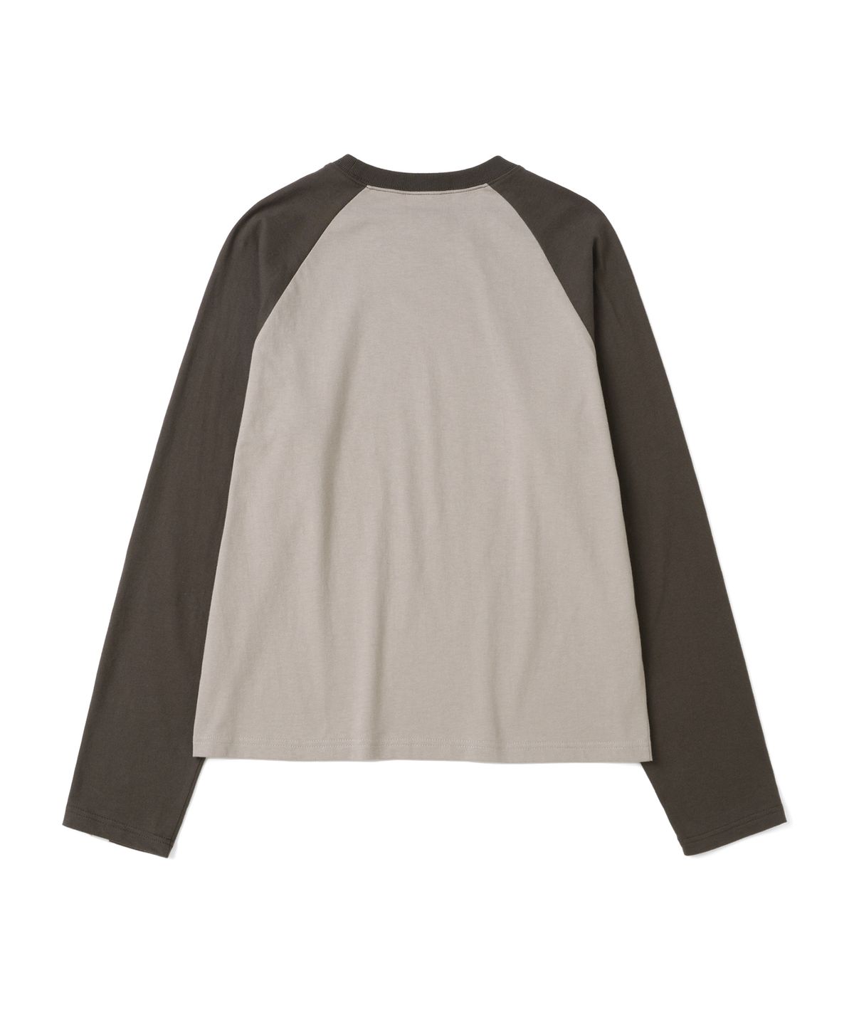 더콜디스트모먼트(THE COLDEST MOMENT) TCM mini logo raglan long sleeve (taupe/brown)