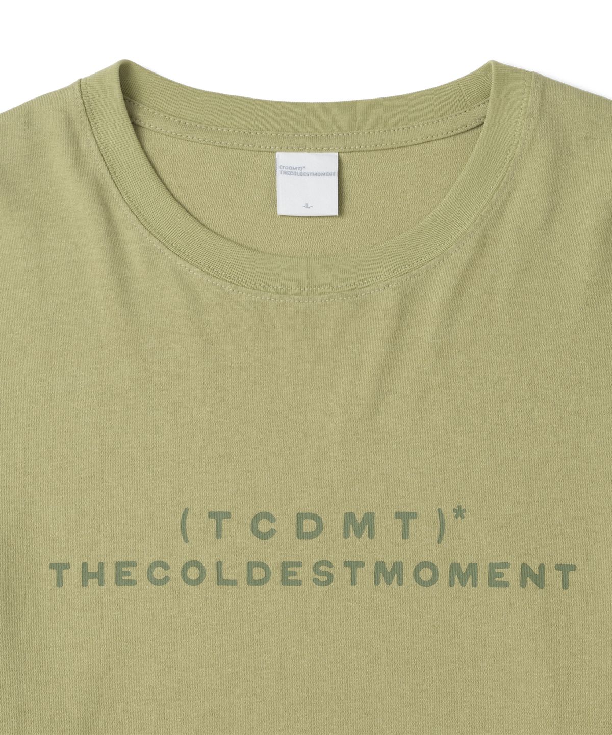 더콜디스트모먼트(THE COLDEST MOMENT) TCM type logo long sleeve (olive)