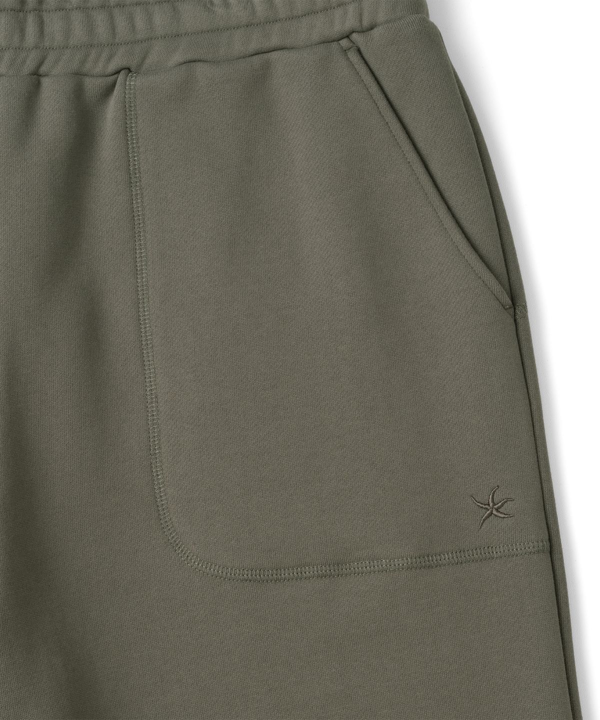 더콜디스트모먼트(THE COLDEST MOMENT) TCM stitch sweat pants (khaki brown)