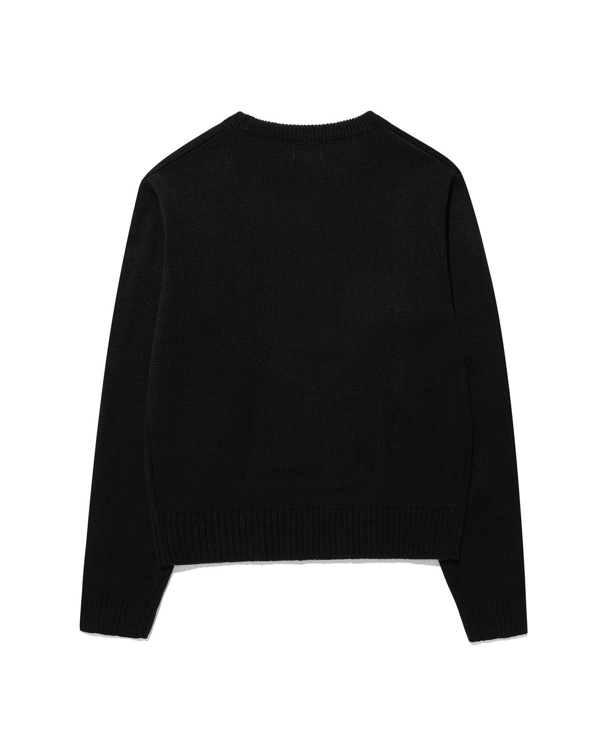 킴스 프레시 코튼 마켓(KIMS FRESH COTTON MARKET) (Unisex) Messy Alpha Logo Sweater Black